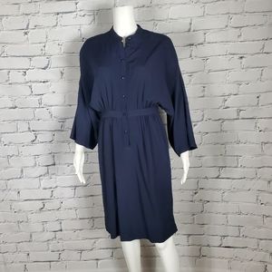 Adam Lippes Navy Shirt Dress